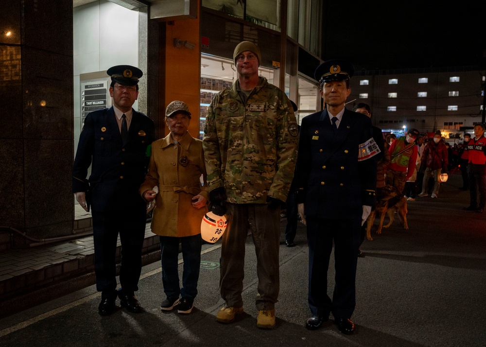Yokota joins Fussa for Year-end joint patrol