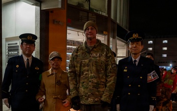 Yokota joins Fussa for Year-end joint patrol