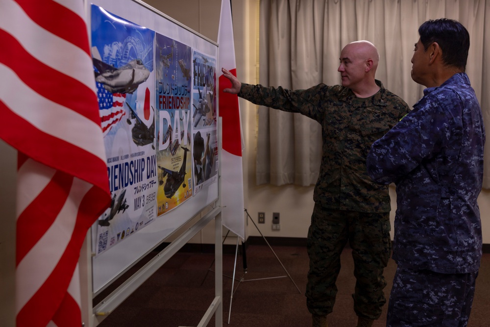 MCAS Iwakuni CO and Admiral Review Posters for Friendship Day 2026