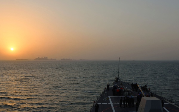USS Roosevelt (DDG 80) Conducts Sea-and-Anchor in the Arabian Gulf