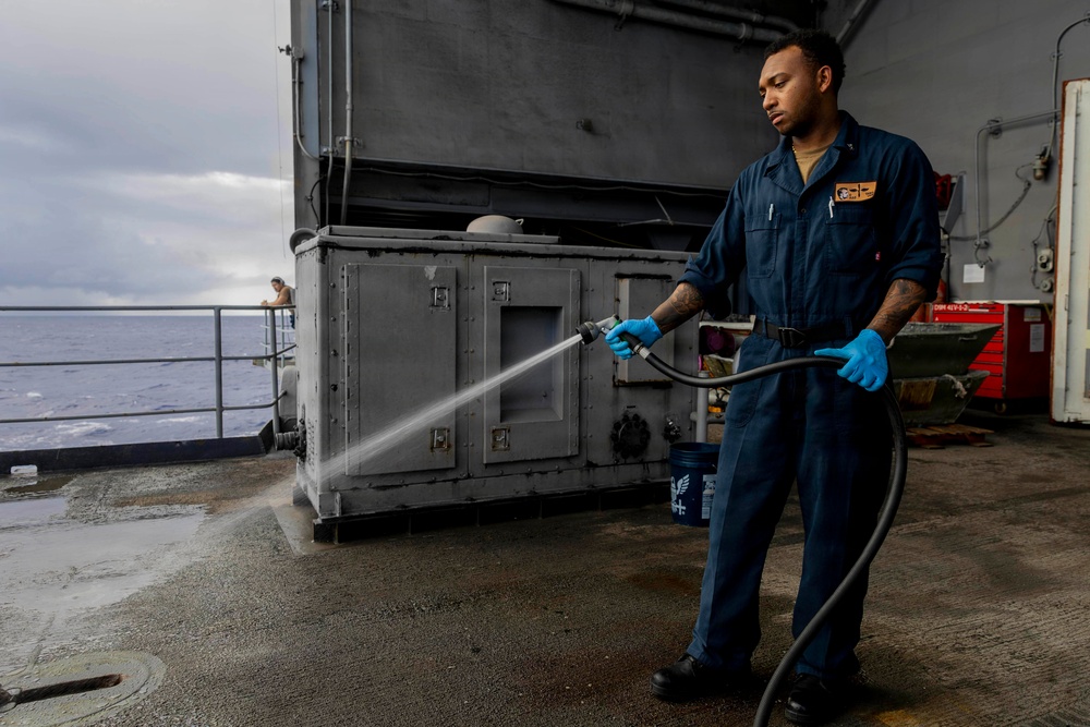 Abraham Lincoln conducts routine operations