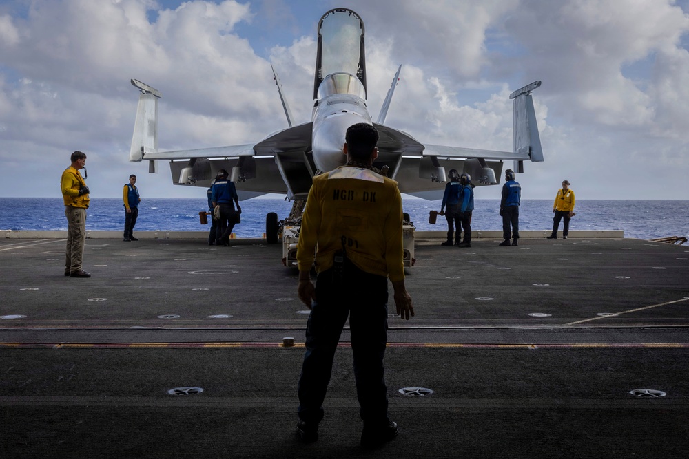 Abraham Lincoln conducts routine operations