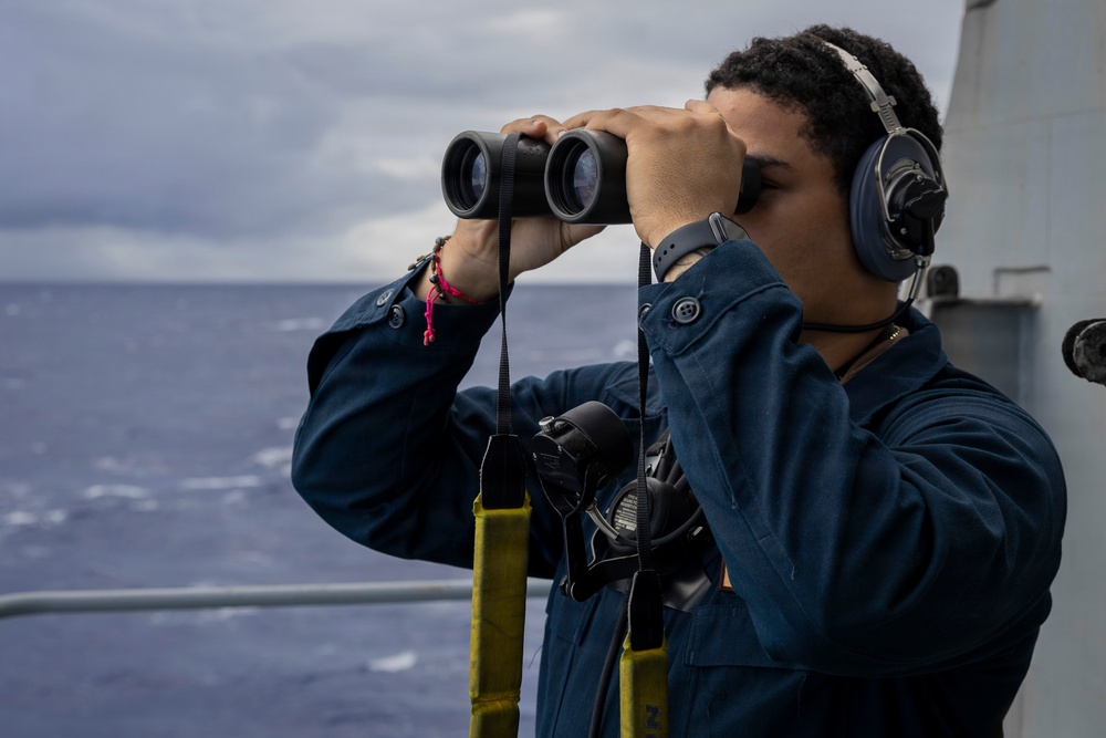 Abraham Lincoln conducts routine operations