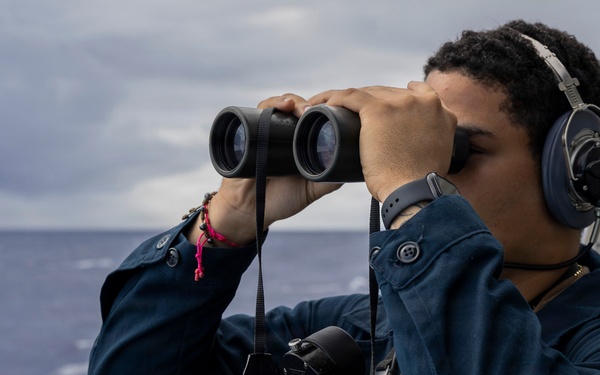 Abraham Lincoln conducts routine operations