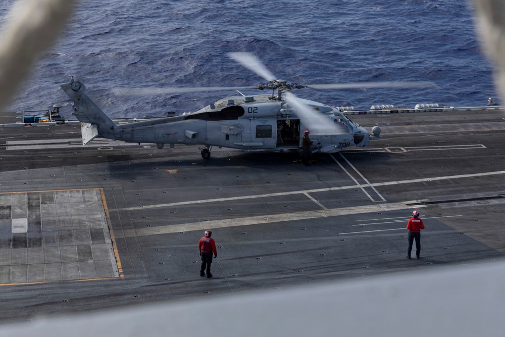 Abraham Lincoln conducts routine operations