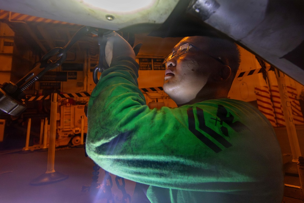 Abraham Lincoln conducts routine operations