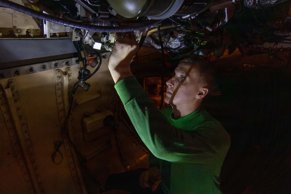 Abraham Lincoln conducts routine operations