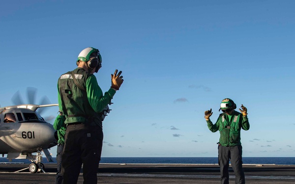 Abraham Lincoln conducts routine flight operations