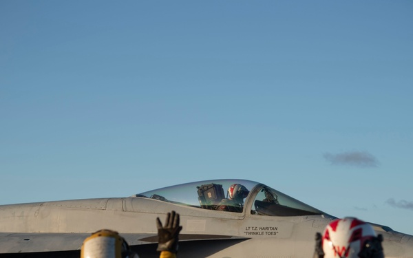 Abraham Lincoln conducts routine flight operations