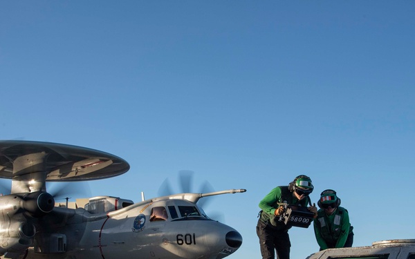 Abraham Lincoln conducts routine flight operations