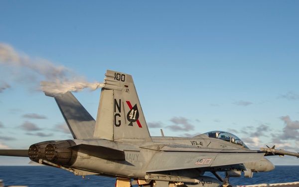 Abraham Lincoln conducts routine flight operations