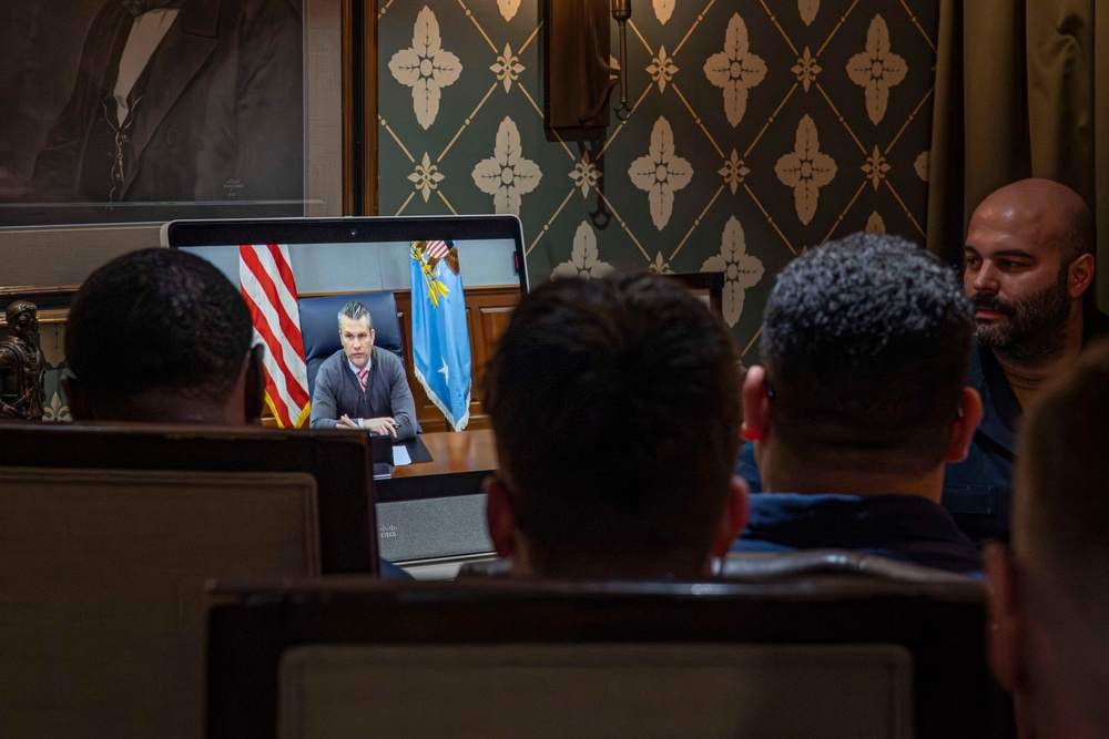 Abraham Lincoln conducts routine operations