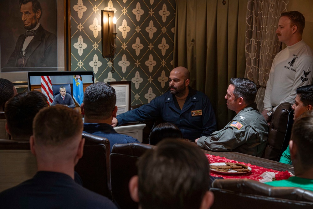 Abraham Lincoln conducts routine operations