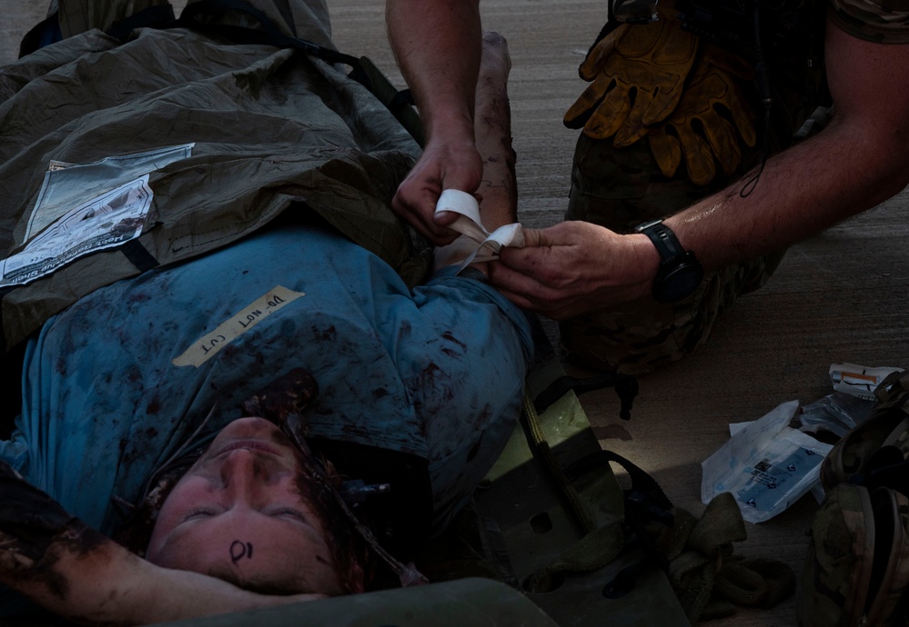 82nd EQRS conducts integrated medical response training at Camp Lemonnier