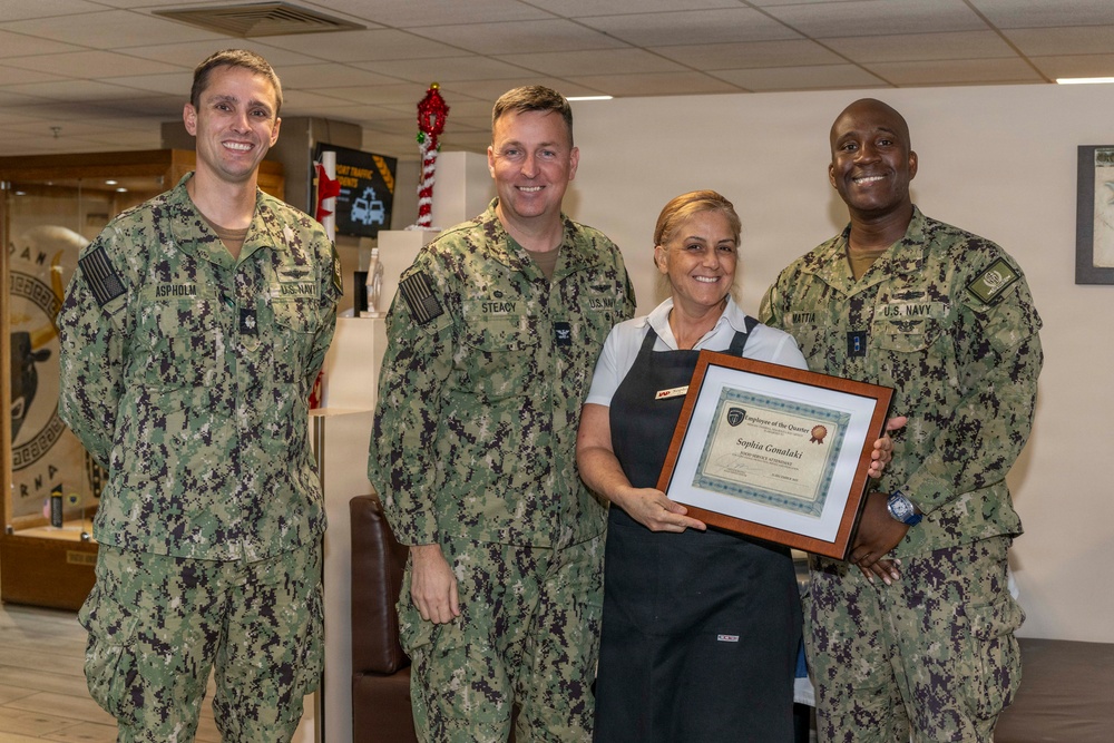 NSA Souda Bay Galley Employee of the Quarter Awards, Quarter Four, 2025