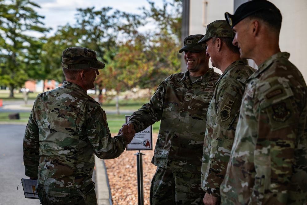 21st Air Force &amp; U.S. Air Force Expeditionary Center Commander Visits 621st CRW