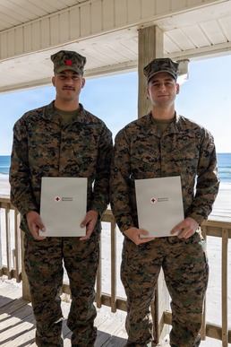 Camp Lejeune Marines Honored with Lifesaving Award