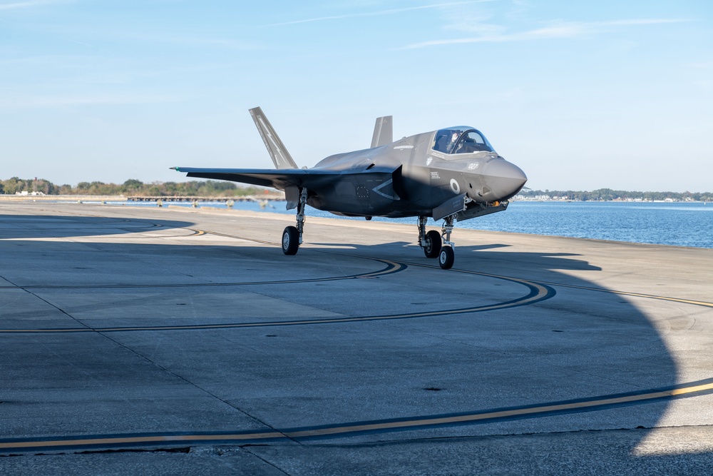 First Royal Navy F-35 Aircraft Arrive at Fleet Readiness Center Southeast for Corrosion Mitigation