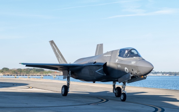 First Royal Navy F-35 Aircraft Arrive at Fleet Readiness Center Southeast for Corrosion Mitigation