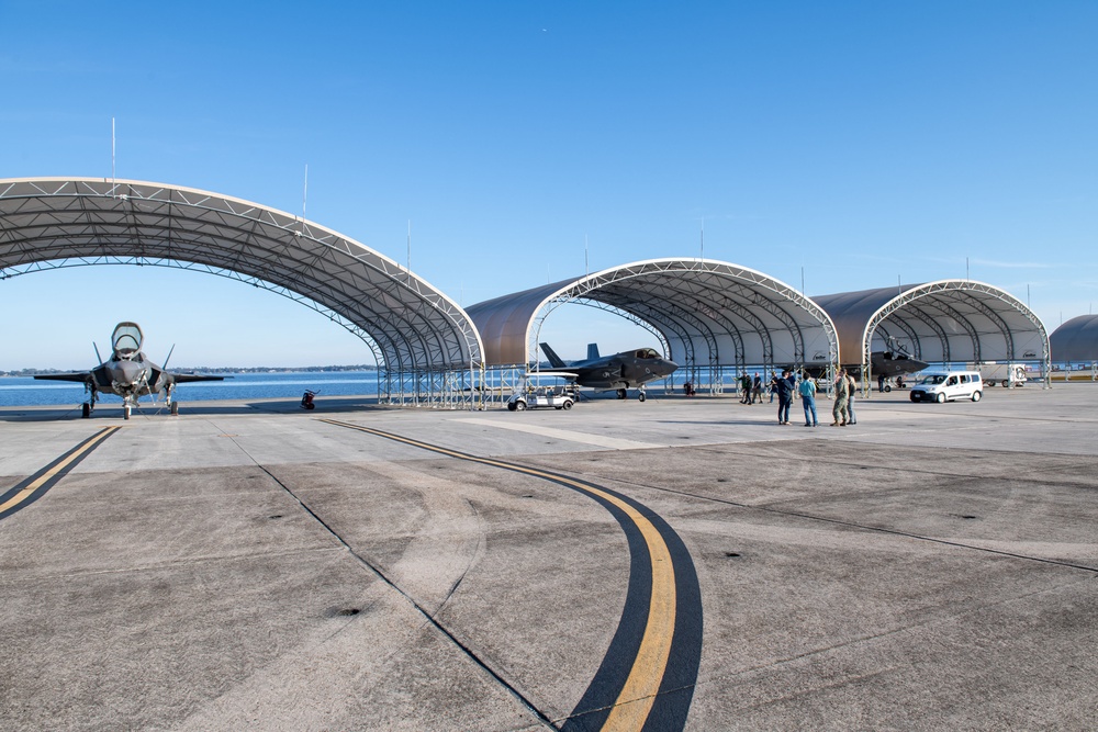 First Royal Navy F-35 Aircraft Arrive at Fleet Readiness Center Southeast for Corrosion Mitigation