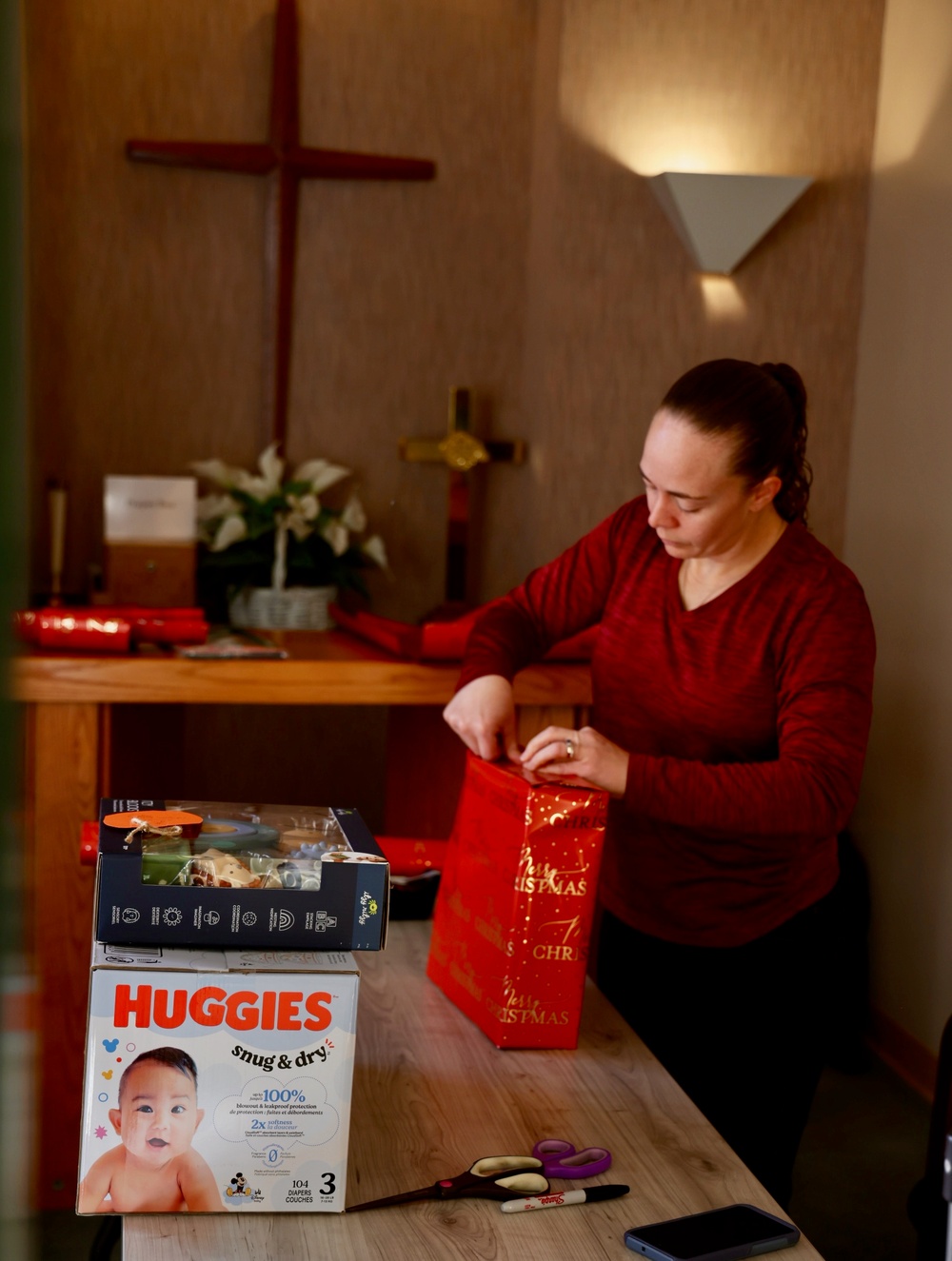 Navy Chaplain Moonlights as Santa