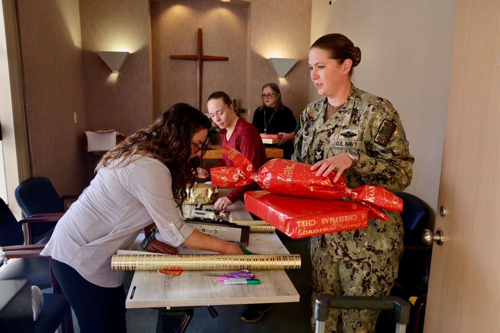 Navy Chaplain Moonlights as Santa
