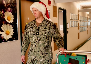 Navy Chaplain Moonlights as Santa