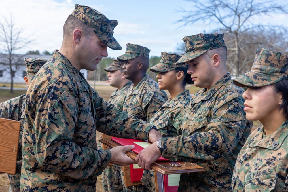 Marines with Ground Supply School complete Master Instructor Program