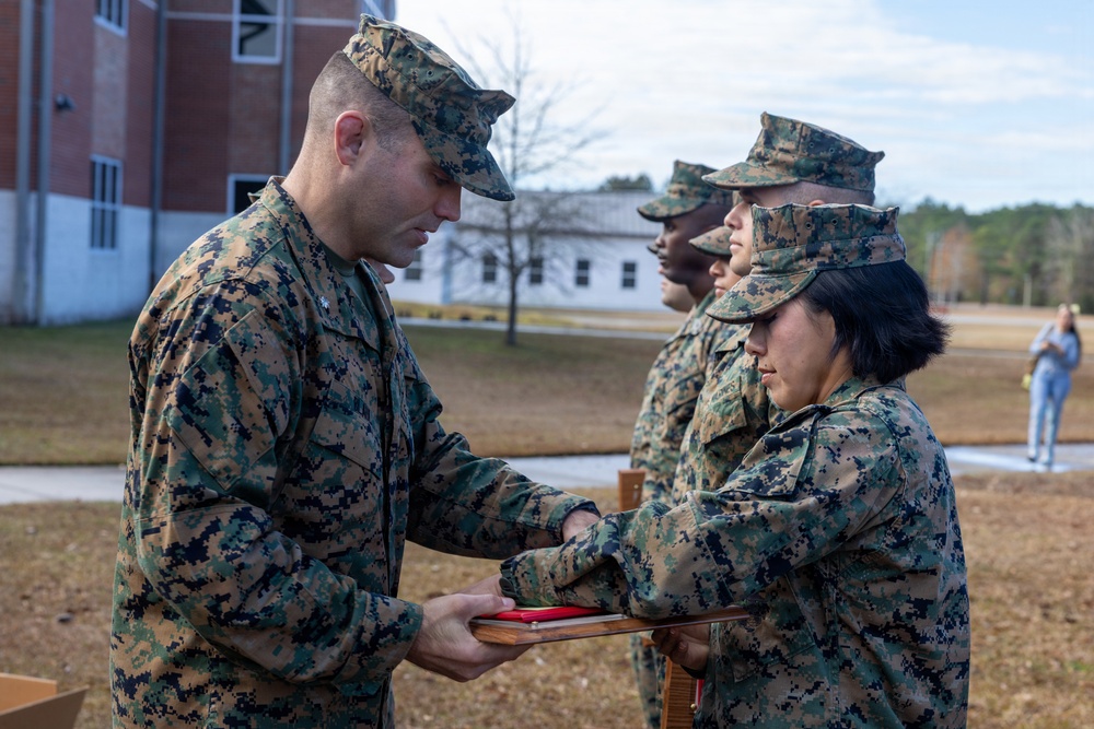 Marines with Ground Supply School complete Master Instructor Program