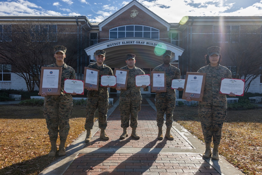 Marines with Ground Supply School complete Master Instructor Program