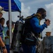 U.S. Navy and Panamanian services dive together during a Salvage Exercise