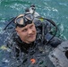 U.S. Navy and Panamanian services dive together during a Salvage Exercise