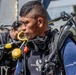 U.S. Navy and Panamanian services dive together during a Salvage Exercise