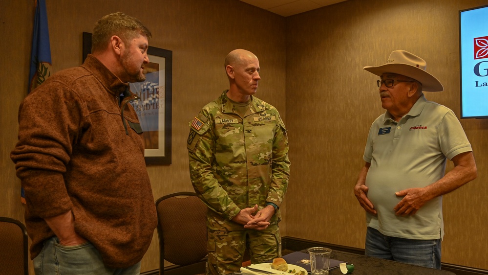 Colonel Paul Lashley Speaks at American Business Clubs Meeting in Lawton, Ok