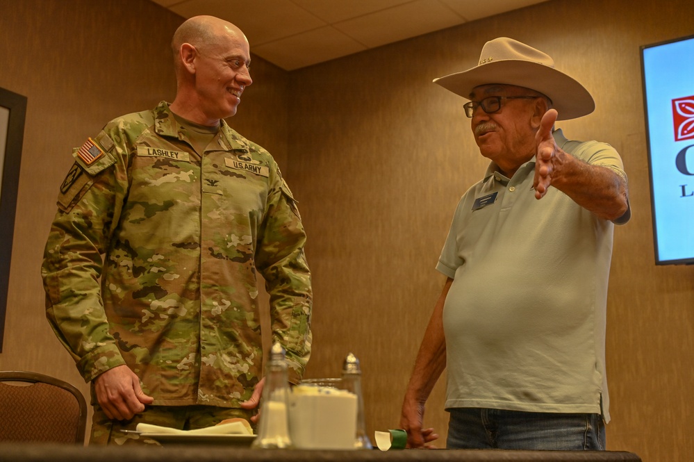 Colonel Paul Lashley Speaks at American Business Clubs Meeting in Lawton, Ok