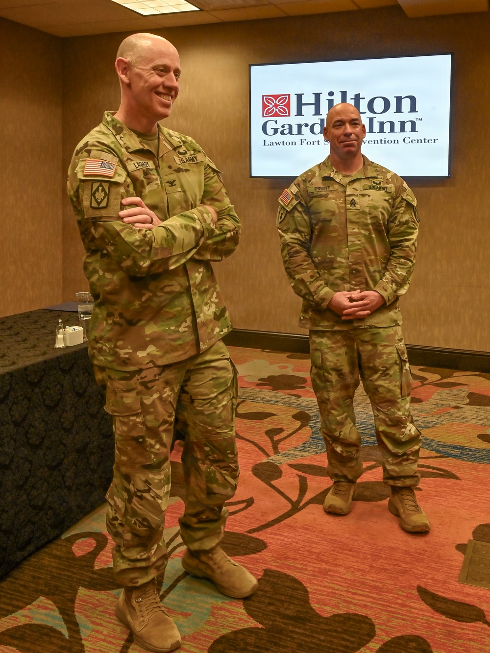 Colonel Paul Lashley Speaks at American Business Clubs Meeting in Lawton, Ok