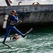 U.S. Navy and Panamanian services dive together during a Salvage Exercise