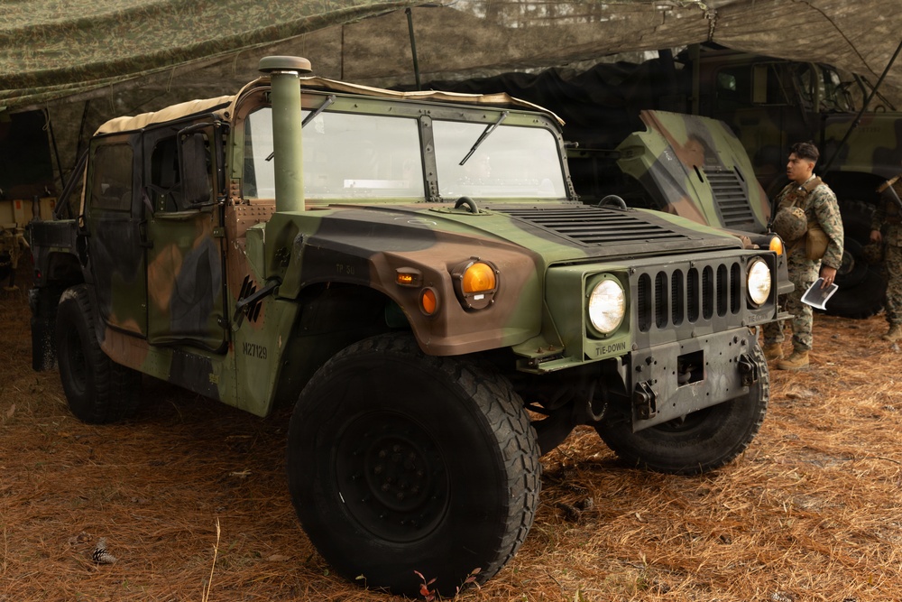 Headquarters and Service Battalion Motor Transportation Field Exercise