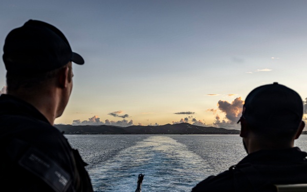 USS Iwo Jima Departs St. Croix, U.S. Virgin Islands
