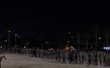 The Combat Center participates in a holiday motivational run