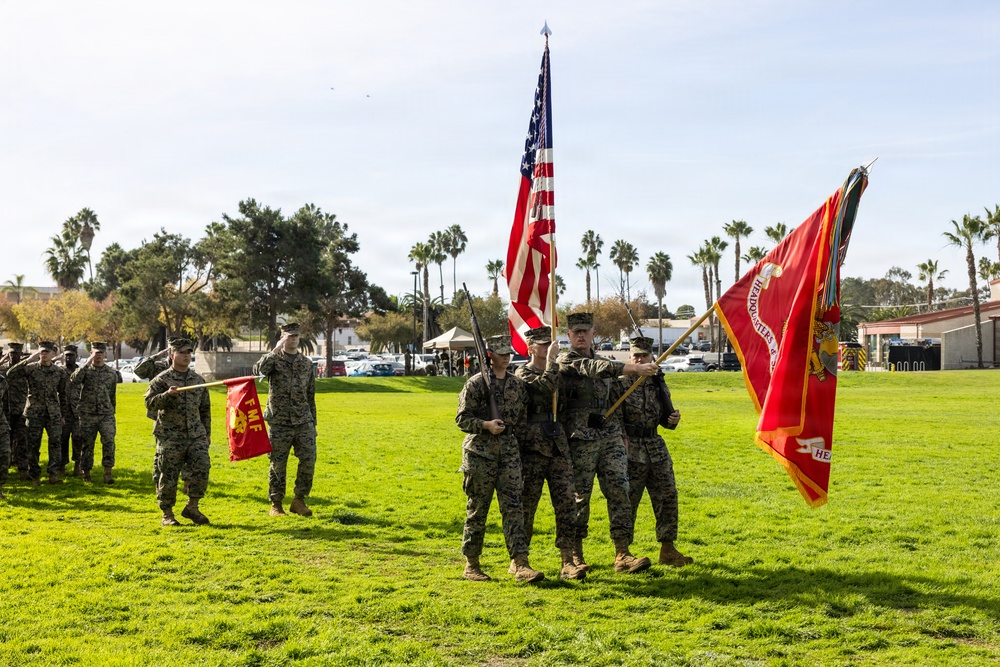 Headquarters and Service Battalion conduct change of command ceremony