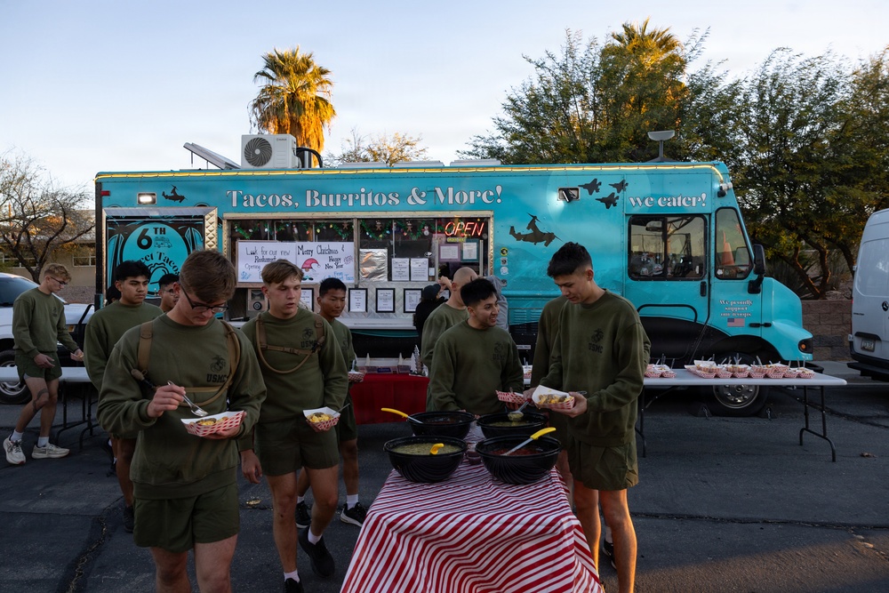 The Combat Center participates in a holiday motivational run