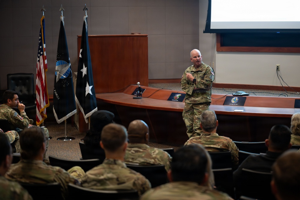 Lt. Gen. Dennis Bythewood holds first S4S all call.
