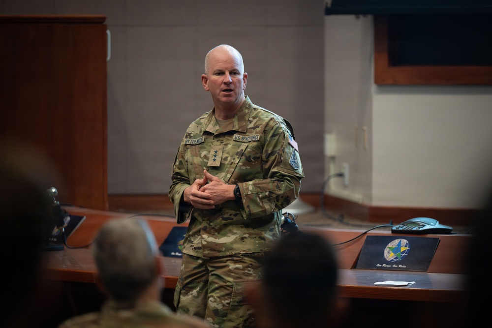 Lt. Gen. Dennis Bythewood holds first S4S all call.