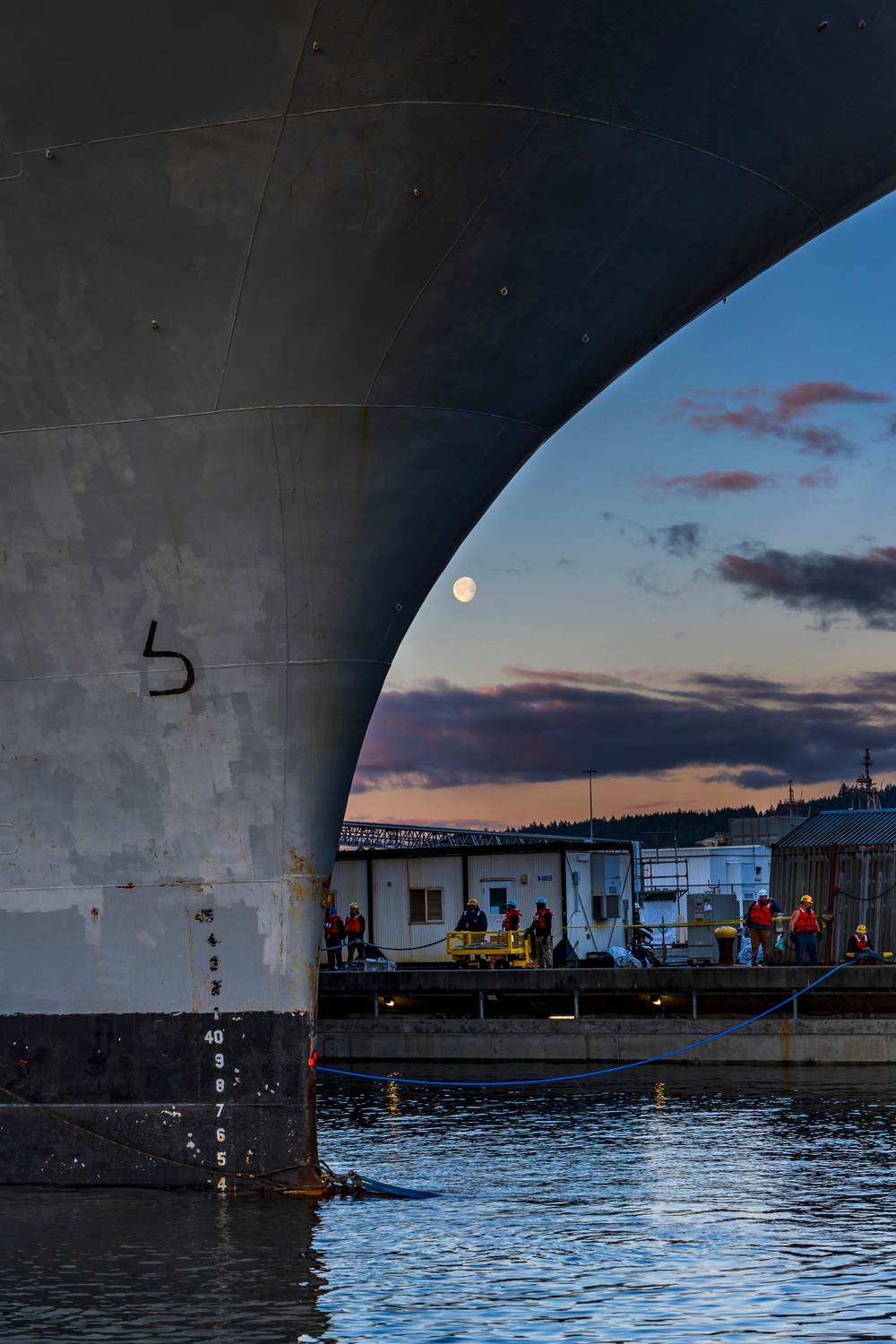Early morning docking