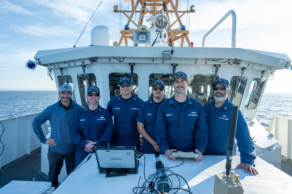 Coast Guard members conduct UAS training aboard cutter