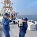 Coast Guard members conduct UAS training aboard cutter