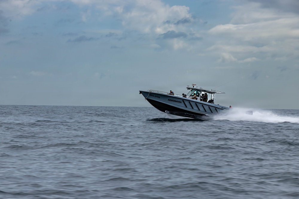 U.S. Coast Guard Cutter Alert Conducts Training Exercise With Panamanian Services
