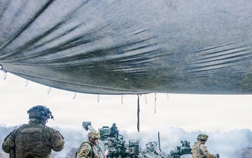 2nd Battalion, 12th Field Artillery Delivers Fire Support During Combined Arms Live-Fire Exercise.
