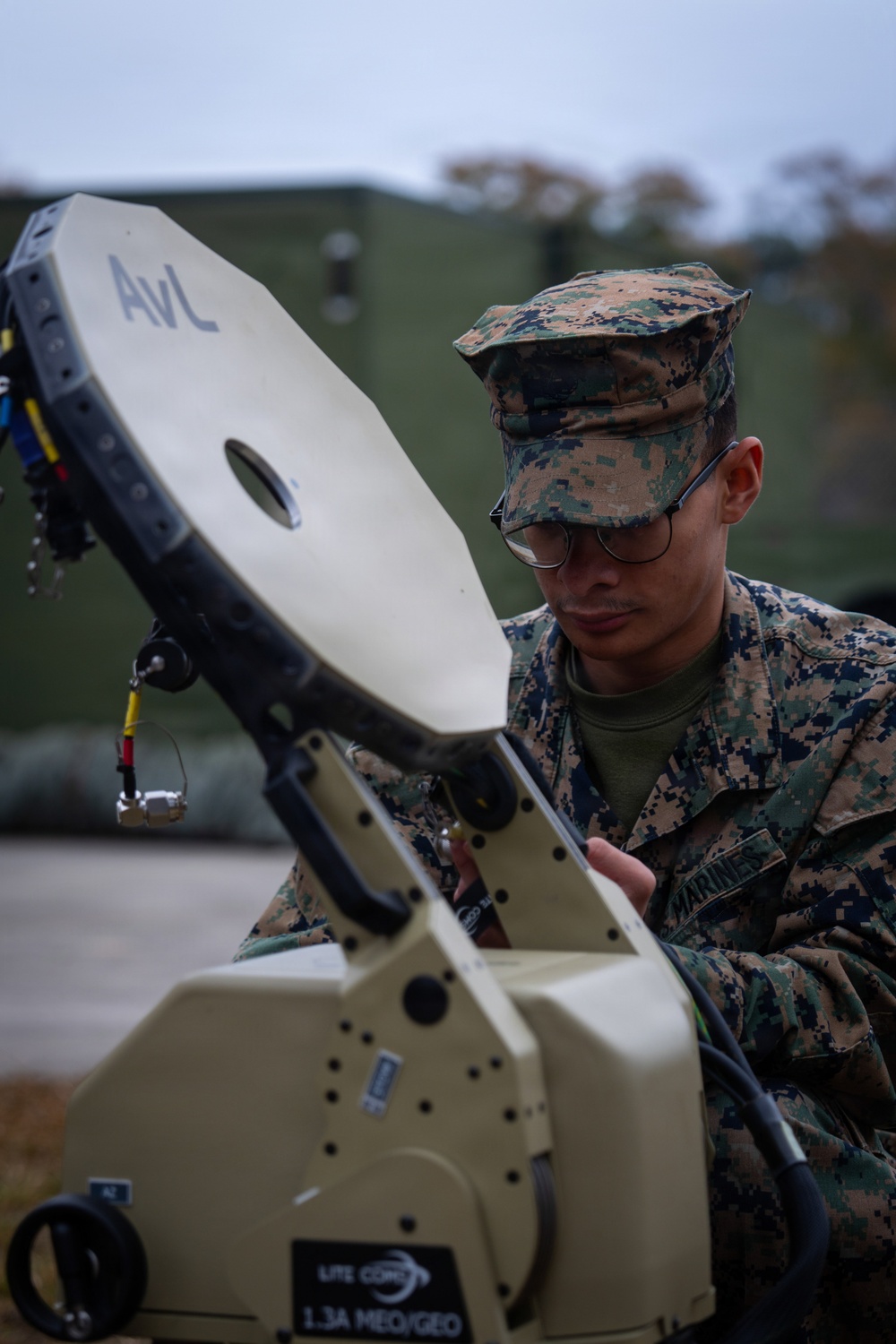 U.S. Marine Corps Satellite Transmissions System Operators Test-Out on Various Satellite Communication Systems